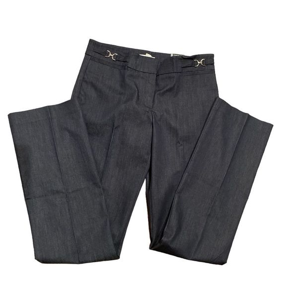 NWT New York & Company Blue Crosby Street Pant | Straight Leg | Size 6 Tall - Picture 4 of 7